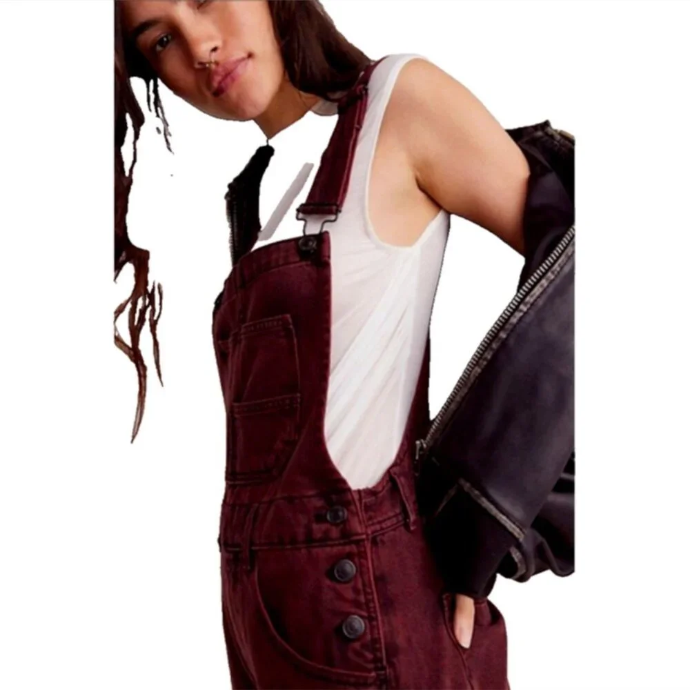 NWOT Free People We the Free Ziggy Shortalls